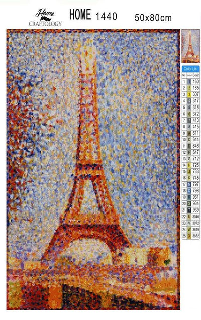 The Eiffel Tower Oil Painting - Premium Diamond Painting Kit