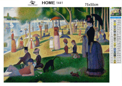 A Sunday Afternoon on the Island of La Grande Jatte - Premium Diamond Painting Kit