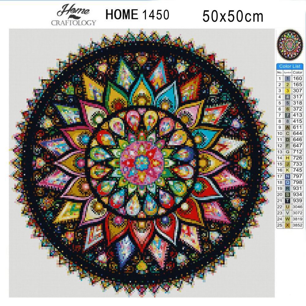 Sun Mandala - Premium Diamond Painting Kit