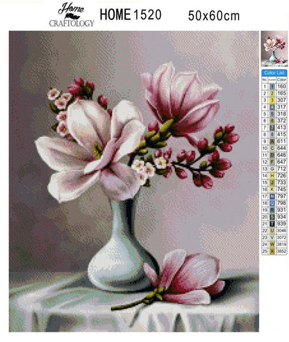 Magnolia - Exclusive Premium Diamond Painting Kit