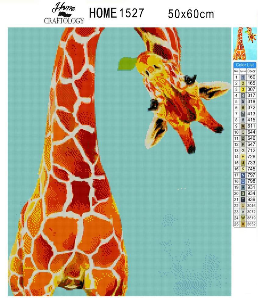 Upside Down Giraffe - Exclusive Premium Diamond Painting Kit