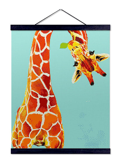 Upside Down Giraffe - Exclusive Premium Diamond Painting Kit