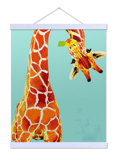 Upside Down Giraffe - Premium Diamond Painting Kit