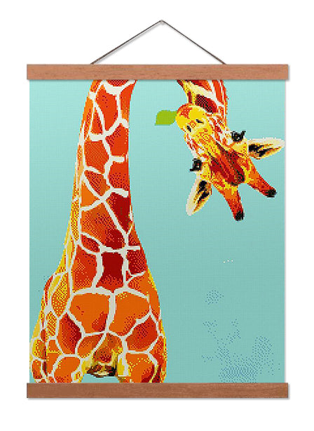 Upside Down Giraffe - Exclusive Premium Diamond Painting Kit