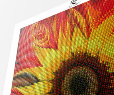 Colorful Sunflower - Premium Diamond Painting Kit