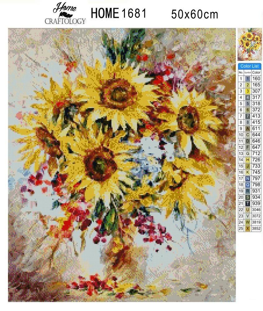 Sunflowers - Premium Diamond Painting Kit