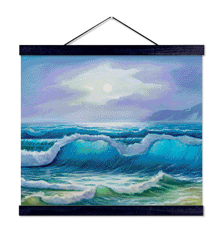 Sunlit Waves - Exclusive Premium Diamond Painting Kit