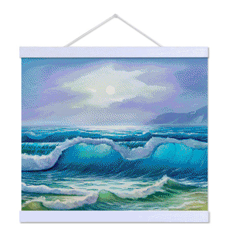 Sunlit Waves - Exclusive Premium Diamond Painting Kit