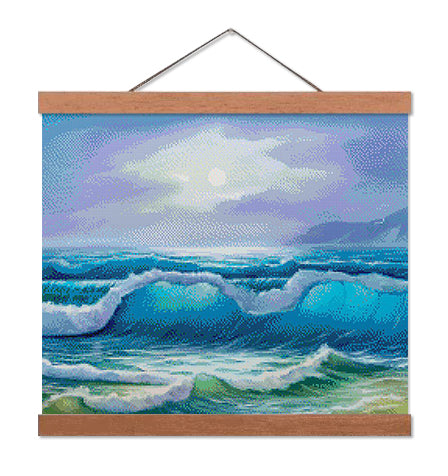 Sunlit Waves - Exclusive Premium Diamond Painting Kit