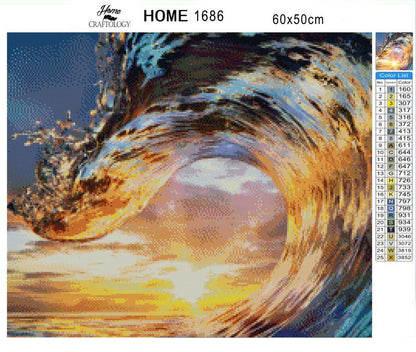 Sunrise Wave - Exclusive Premium Diamond Painting Kit