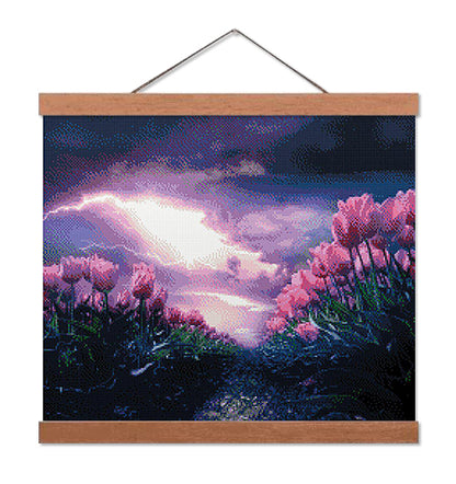 Tulips in the Storm - Exclusive Premium Diamond Painting Kit