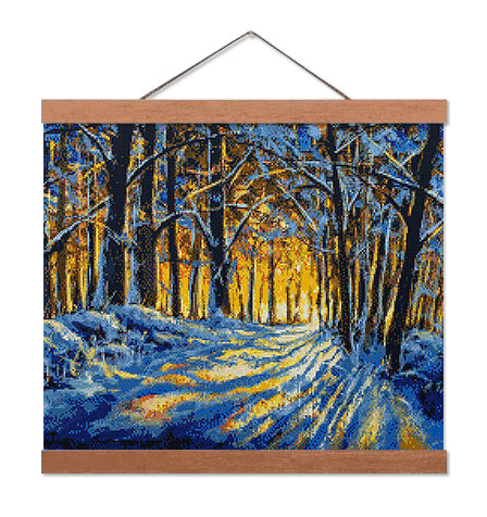Warm Winter Forest - Premium Diamond Painting Kit