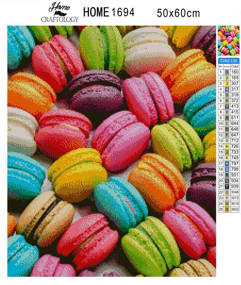 Yummy Macarons - Exclusive Premium Diamond Painting Kit