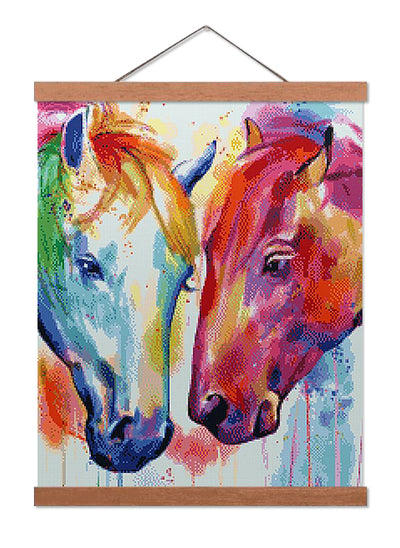 Colorful Horses - Premium Diamond Painting Kit