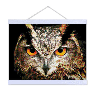 Gaze of an Owl - Premium Diamond Painting Kit