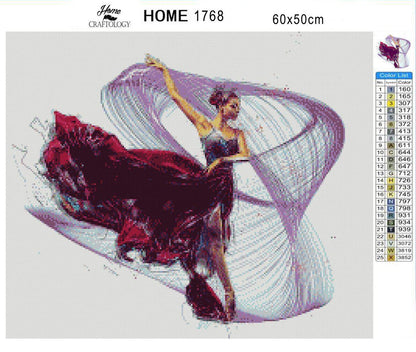 Graceful Dancer - Premium Diamond Painting Kit