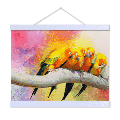 Perched Birds - Premium Diamond Painting Kit