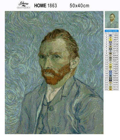 Van Gogh Self-Portrait - Premium Diamond Painting Kit