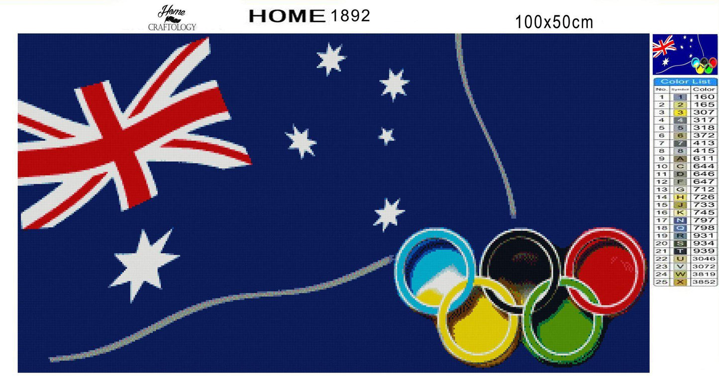 Australia Olympics - Premium Diamond Painting Kit