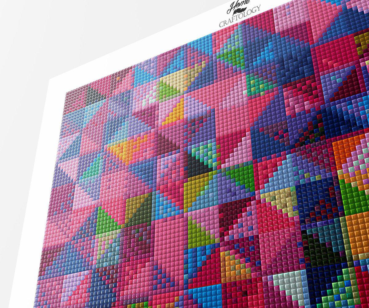 Colorful Triangles - Premium Diamond Painting Kit