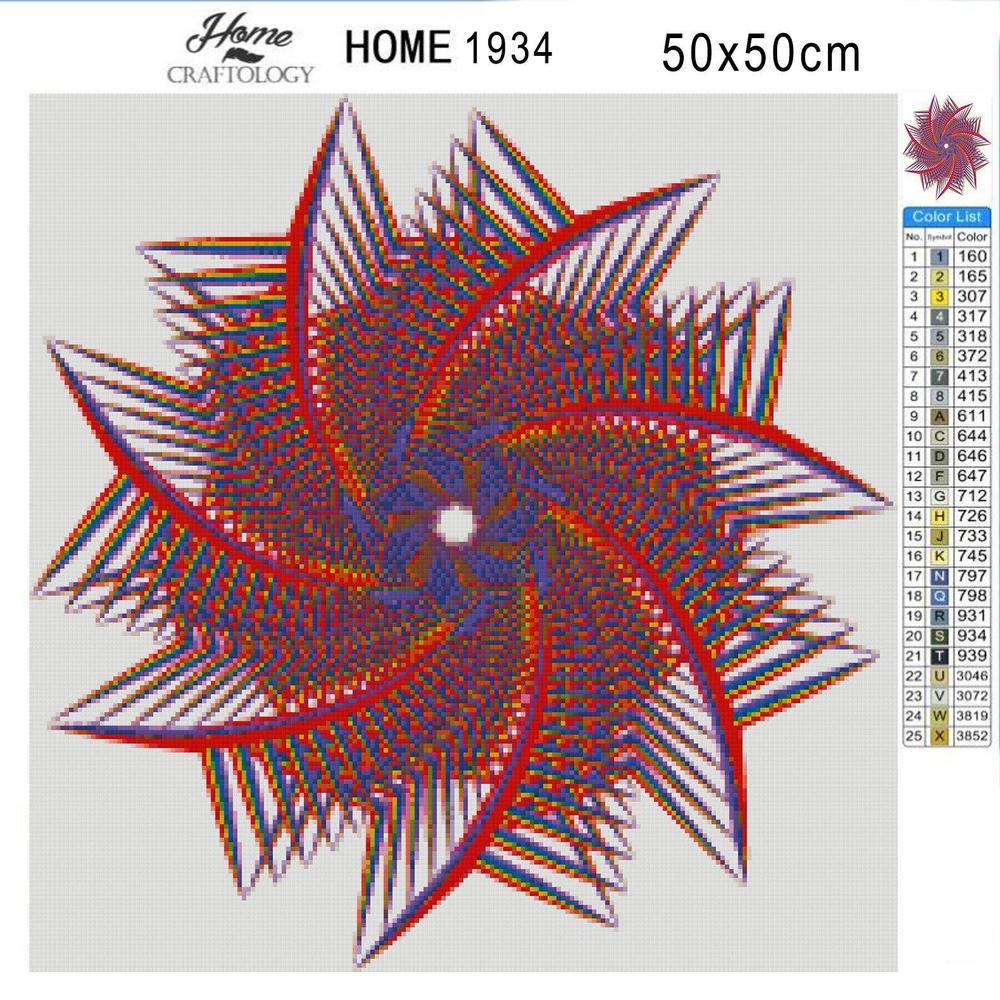 Swirly Blades - Premium Diamond Painting Kit