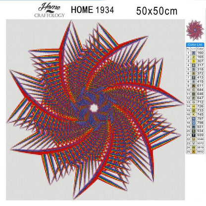 Swirly Blades - Premium Diamond Painting Kit