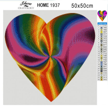 Vinyl Heart - Premium Diamond Painting Kit