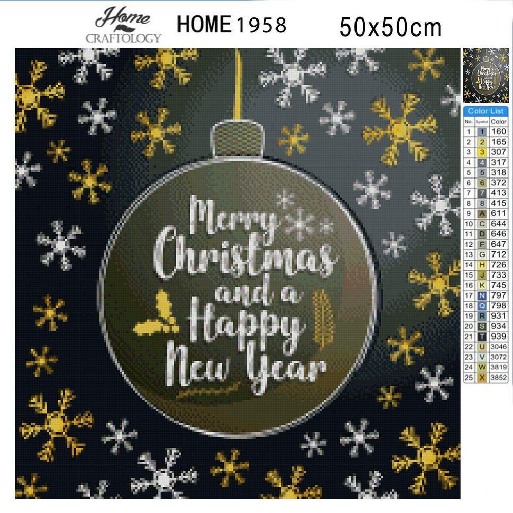 Merry Christmas and a Happy New Year - Premium Diamond Painting Kit