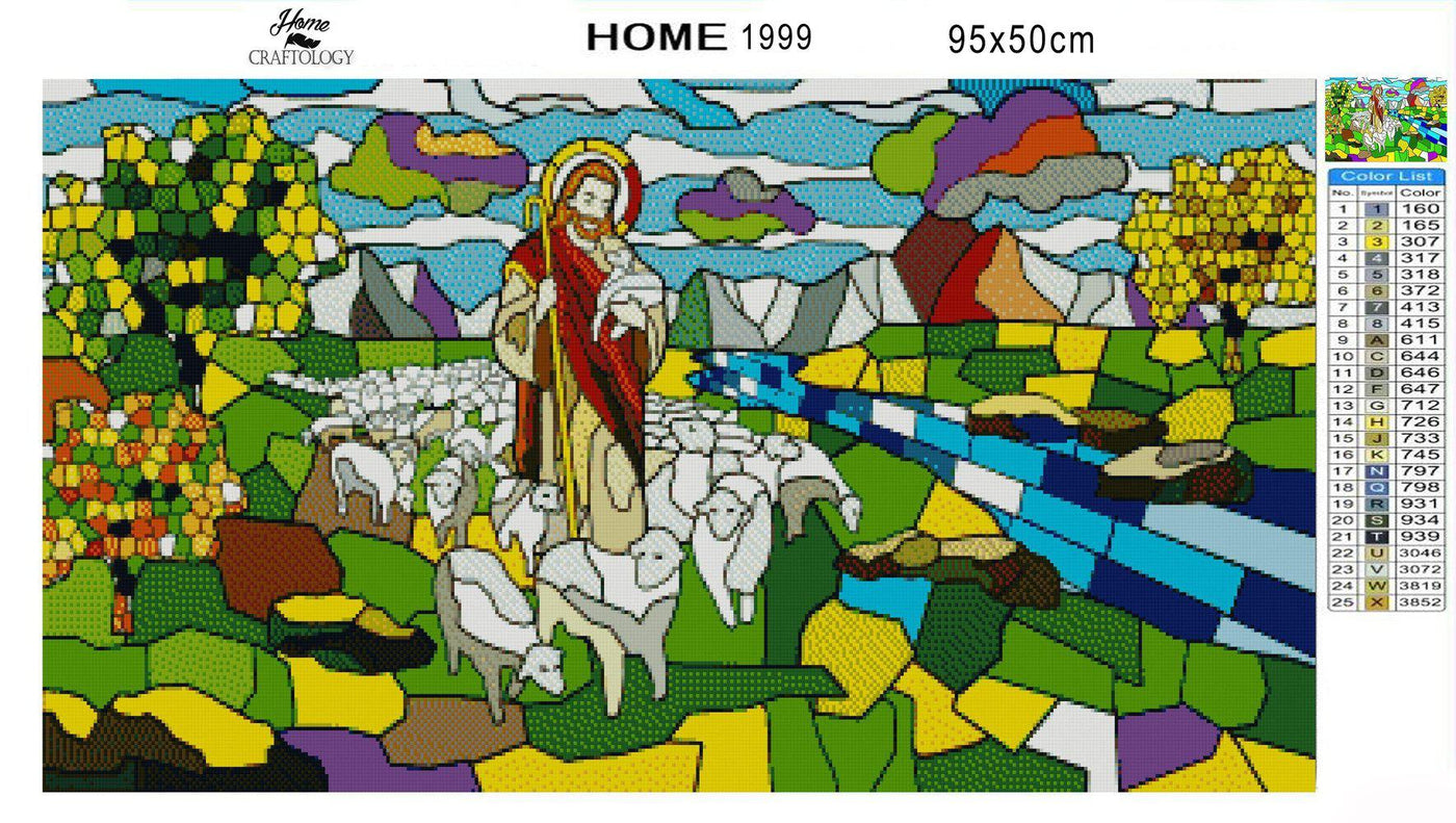 Jesus the Shepherd - Premium Diamond Painting Kit