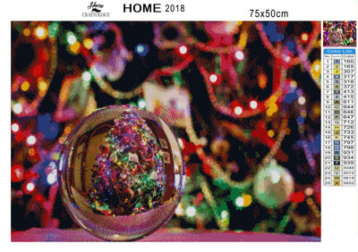 Christmas Tree Reflection - Premium Diamond Painting Kit