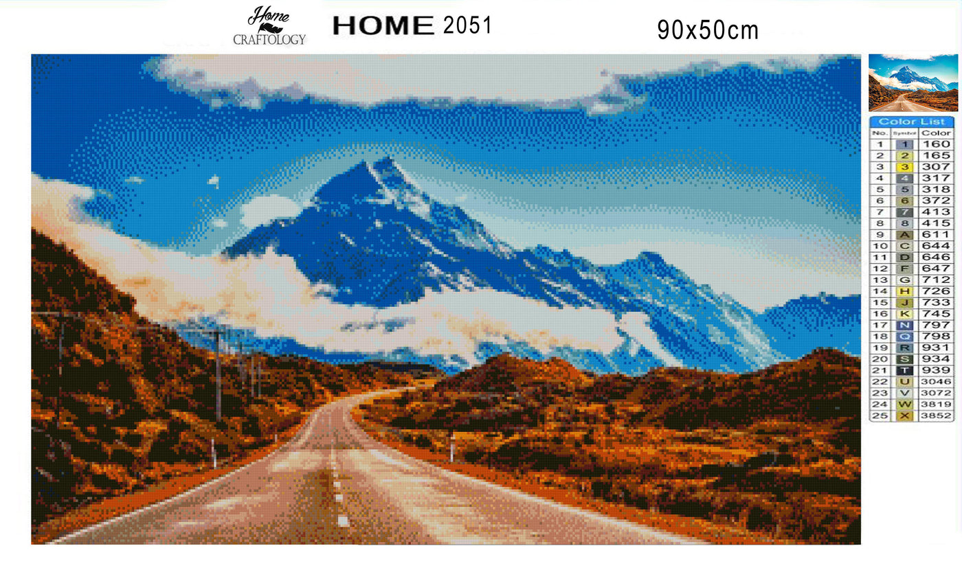 Road Trip in New Zealand - Premium Diamond Painting Kit