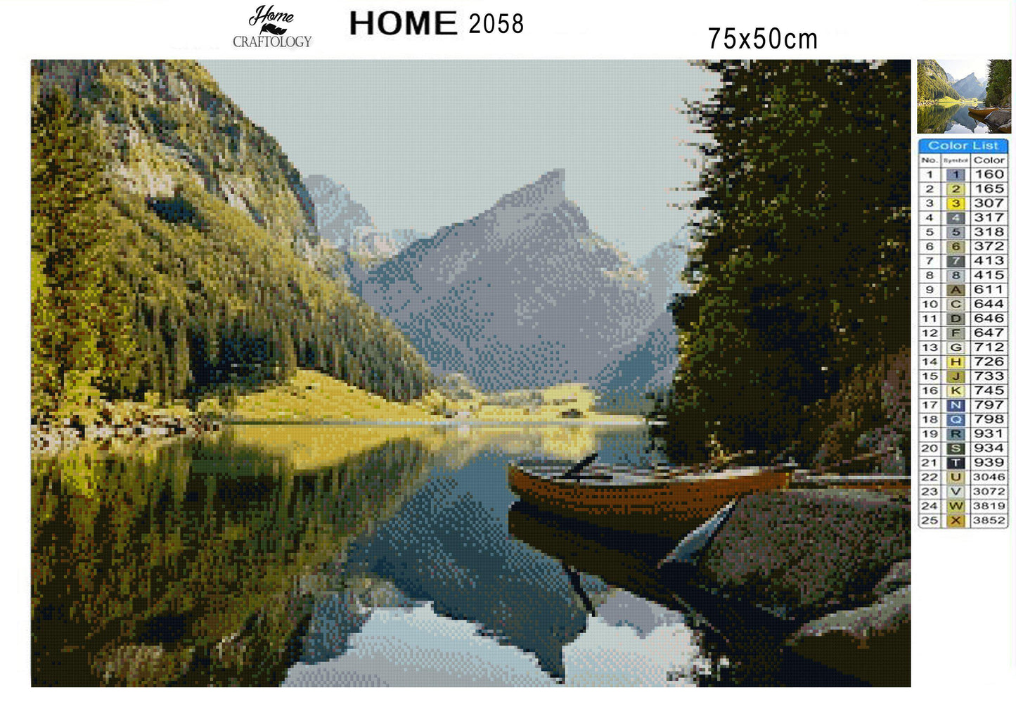 Alpine Lake - Premium Diamond Painting Kit