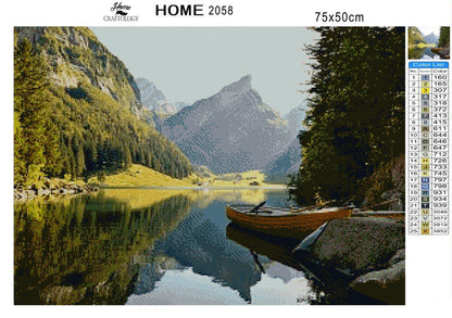 Alpine Lake - Premium Diamond Painting Kit