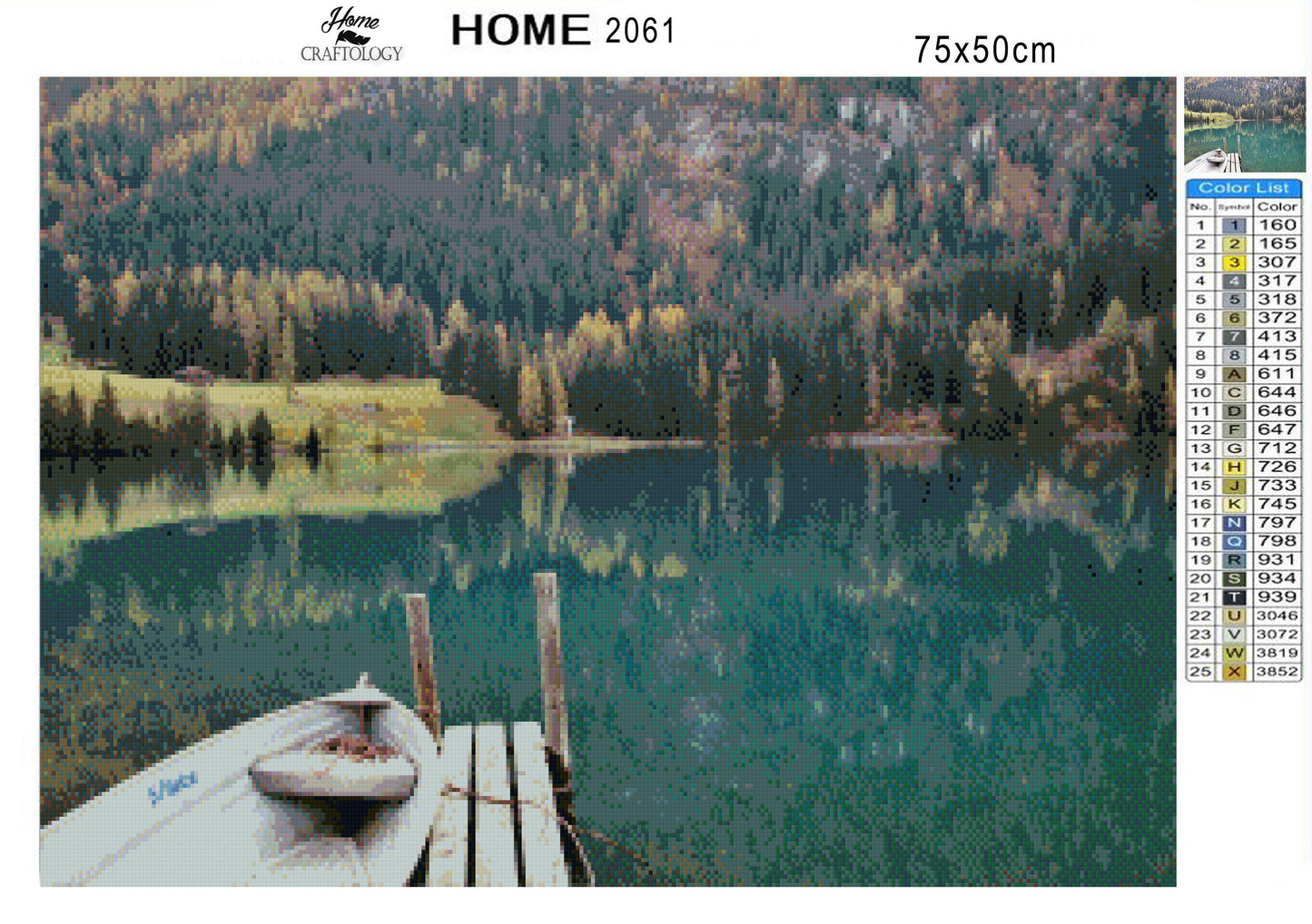 Lake Davos - Premium Diamond Painting Kit