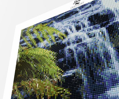 Idyll Waterfall - Premium Diamond Painting Kit