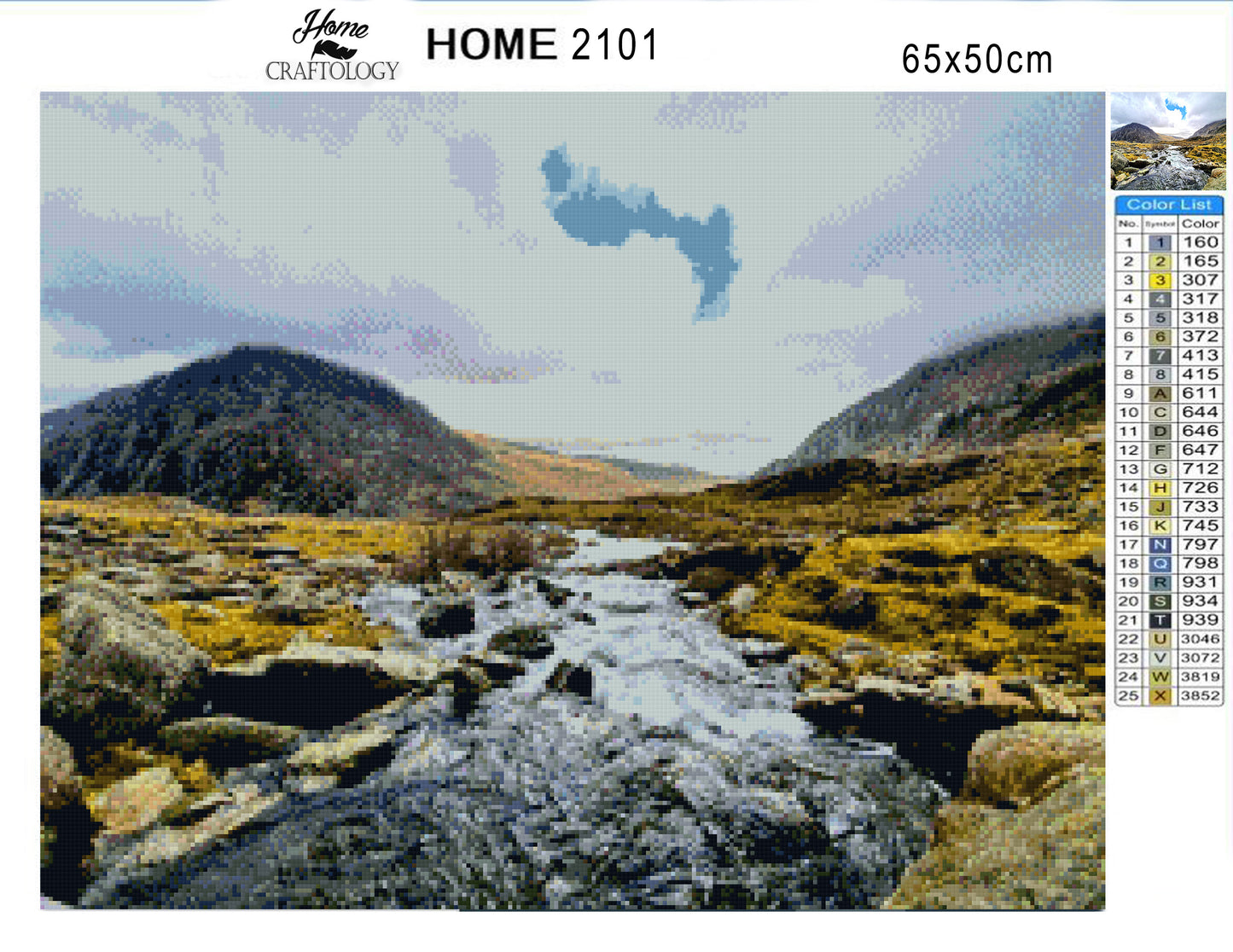 Rugged Wales Waterways - Premium Diamond Painting Kit