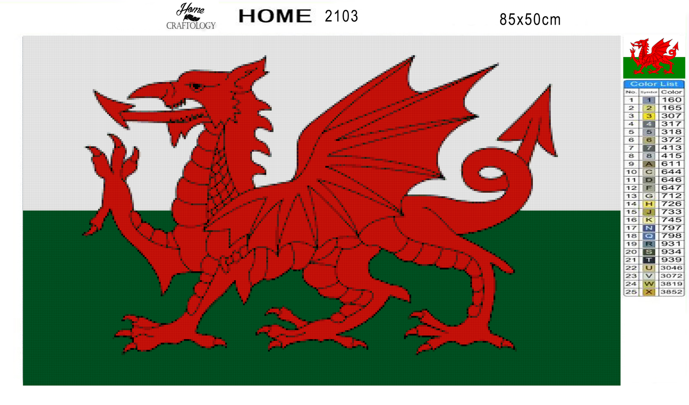 Wales Flag - Premium Diamond Painting Kit