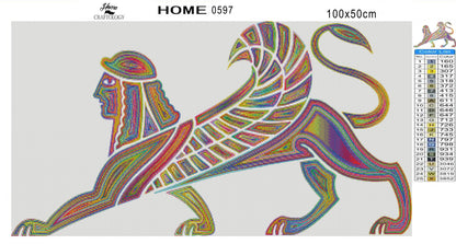 Colorful Sphinx - Premium Diamond Painting Kit