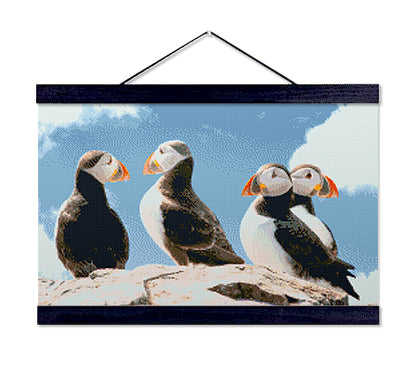 Cute Puffins - Premium Diamond Painting Kit