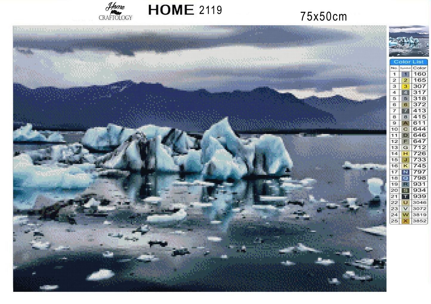 Icebergs - Premium Diamond Painting Kit