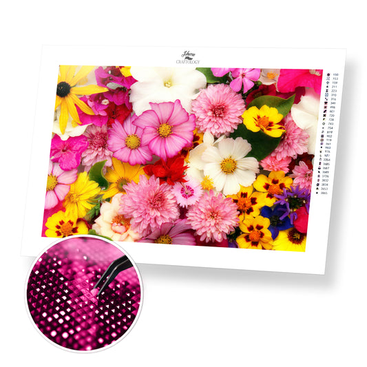 A Bunch of Daisies - Premium Diamond Painting Kit