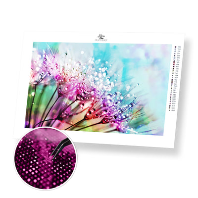 Dew Drop Flower Photography - Premium Diamond Painting Kit