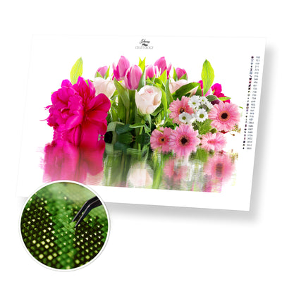 Flower Reflection - Premium Diamond Painting Kit