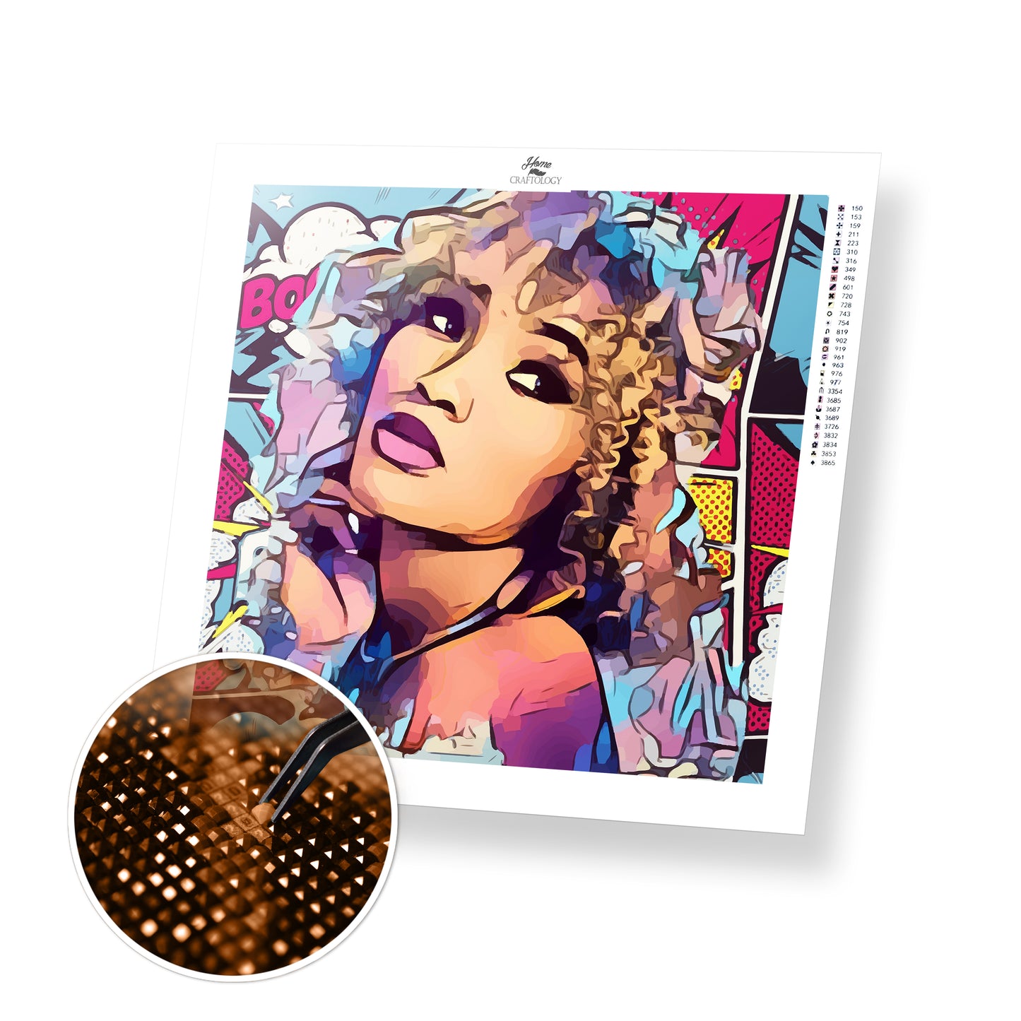 Girl Pop Art - Premium Diamond Painting Kit