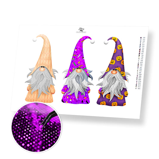 Halloween Gnomes - Premium Diamond Painting Kit