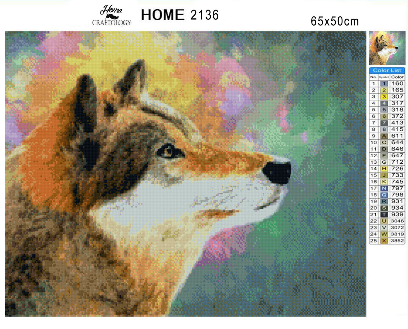 Beautiful Wolf Poster - Premium Diamond Painting Kit
