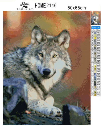 Gray Wolf - Premium Diamond Painting Kit