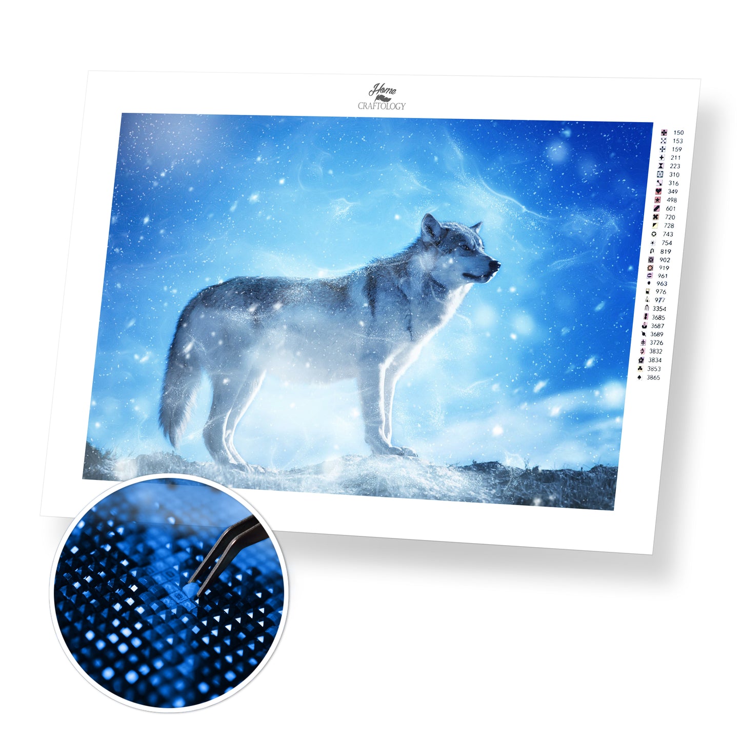 Wolf Snow Art - Premium Diamond Painting Kit