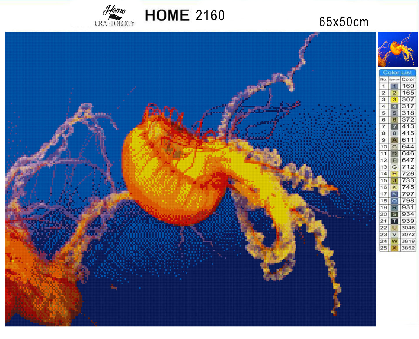 Dancing Jellyfish - Premium Diamond Painting Kit