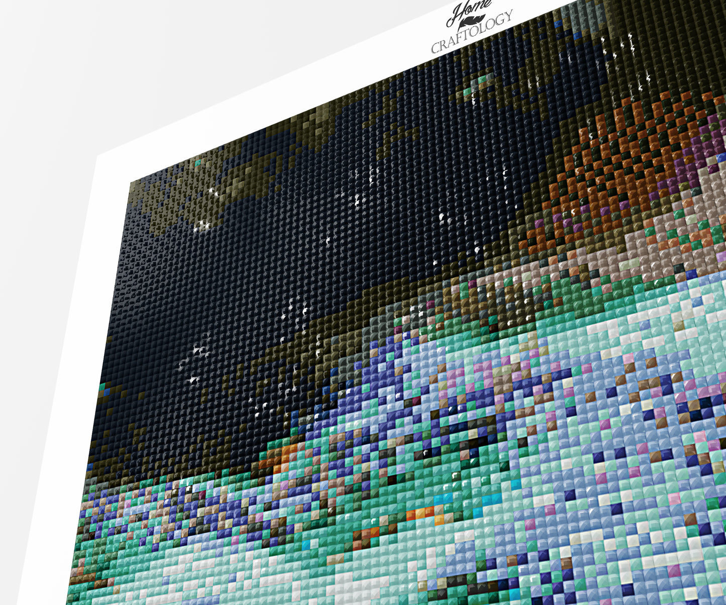 Green and Blue Corals - Premium Diamond Painting Kit